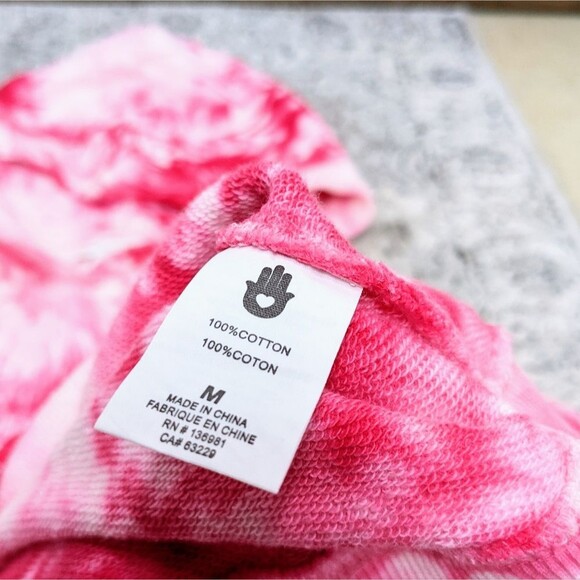 NWT Pink Tie dye Spiritual Gangster hooded sweatshirt - Picture 10 of 10